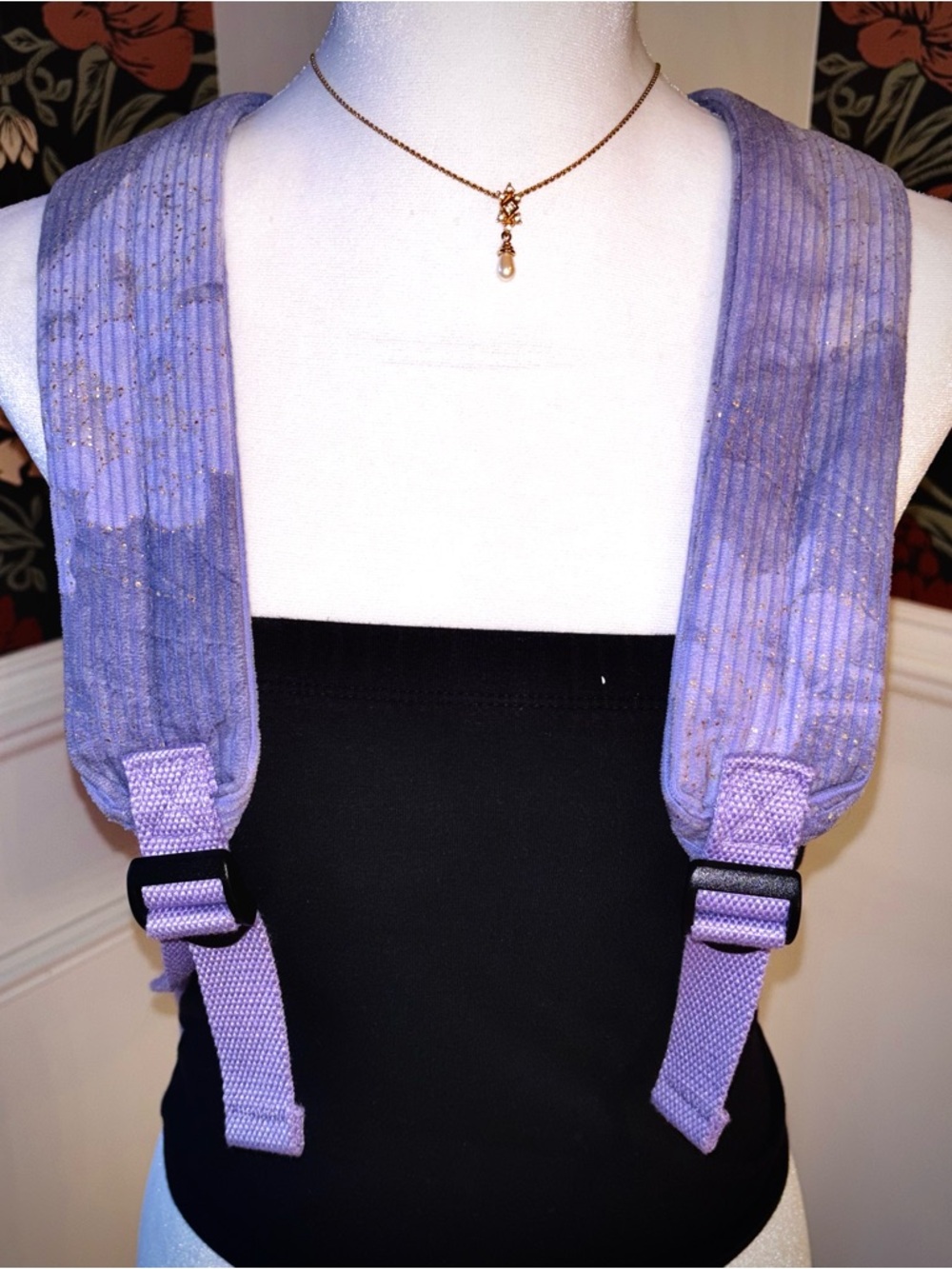 Sparkly 🦄✨Marble Corduroy Backpack - Picture 4 of 9